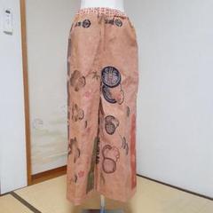 柿渋染めもんぺ【猫a】歌川国芳 浮世絵手ぬぐい ハンドメイド