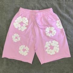 【新作】denimtears デニムティアーズ ハーフパンツ ピンク DENIM TEARS デニムティアーズ COTTON WREATH SWEAT SHORTS 花柄