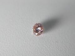 0.082ct FANCY INTENSE ORANGY PINK 天然ダイヤ