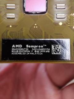 AMD Sempron SDA2200DUT3D (Sempron2200+)