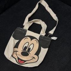 Disney ミッキーマウス ショルダーバッグ　ファスナー付き　ミニバッグ