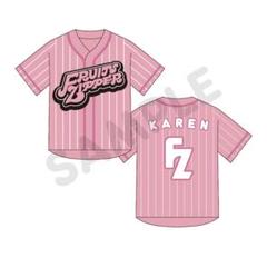 fruits zipper野球Tシャツ FRUITS ZIPPER 月足天音 野球ユニフォーム 推しアピユニフォーム