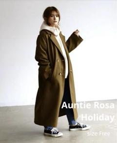 アンティローザホリデー　チェスターコート　カーキ Auntie Rosa Holiday（アンティローザホリデー）の「チェック