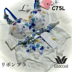 ワコール ルジェ リボンブラ バラ BCA430 C75Lサックス ワコール ルジェ リボンブラ バラ BCA430 C75Lサックス - メルカリ