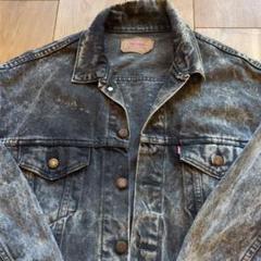 リーバイス705070253XL ブラックデニムジャケットアシッドウォッシュ リーバイス705070253XL ブラックデニムジャケットアシッド