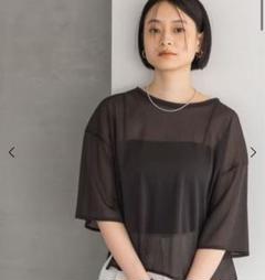 未使用❤️Apartbyアパートバイ　シアーBIGプルオーバー　五分袖