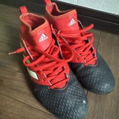 adidas 赤 ハイカットシューズ　22.5