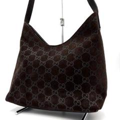【希少】 グッチ ハーフムーン アクセサリーポーチ ワンショルダー GG 美品GUCCI グッチハーフムーンGG柄ショルダーバッグ斜め掛け可