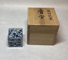青磁　辻堂　香合　申 相浩 作 青磁 辻堂 香合 申 相浩 作