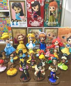 Qposket ディズニープリンセス フィギュア キューポスケット 36体