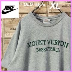 激レアナイキNIKEマウントバーノンBASKETBALLでかロゴTEE