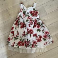 花柄ノースリーブワンピース　110くらい　sally