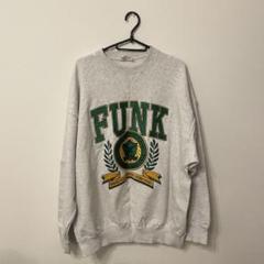 FUNKロゴ グレー クルーネックスウェット