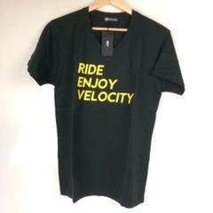 REV. RIDE ENJOY VELOCITY ロゴ Tシャツ ブラック 黄色
