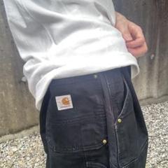 USA製 カーハート ダブルニー ペインターパンツ ダック地 46×30