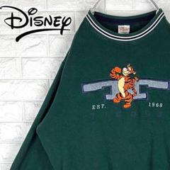 ディズニー ティガー ワンポイント刺繍 デカロゴ XL スウェット トレーナー