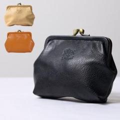 【新品未使用】イルビゾンテ がま口コインケース　ブラック イルビゾンテ Il Bisonte コインケース がま口 小銭入れ C0401