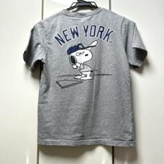 PEANUTS スヌーピー ニューヨーク Tシャツ Lサイズ グレー