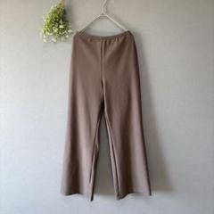 ピタッツ［L］新品　美シルエット　ウエストゴム　伸縮性　ワイドストレートパンツ