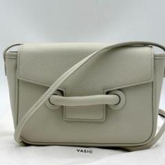 極美品】VASIC ショルダーバッグ EVER POCKET レザー ホワイト