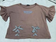 Jenni Love☆フリル＆リボン☆ブラウンTシャツ160