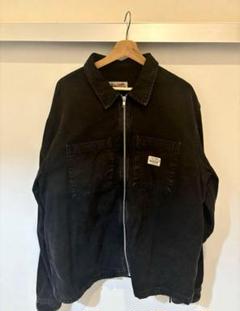 STUSSY 22aw Washed Canvas Zip Shirt