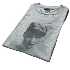 90s Vintage オードリー・ヘプバーン 霜降りグレー コットン Tシャツ