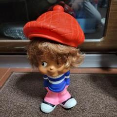 ソフビ 人形 昭和レトロ 当時物 インテリア 昭和レトロ 女の子 ソフビ人形 10．4cm 当時物 JAPAN