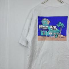 美品✨ ベンデイビス ビックプリント Tシャツ 半袖 ホワイト 大きめ 刺繍ロゴ