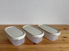 タッパーウェア　MM楕円　保存・調色容器 8個セット 楕円形 ホワイト タッパーウェア MM楕円 保存・調色容器 8個セット 楕円形