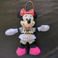ミニーマウス　マスコットキーホルダー　阪神タイガース