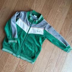 【美品】パーカー　ベロアジャケット　パーカー　ジャージ　アウター　緑　 95