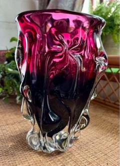 アートグラス　Art Glass 手作りグラデーション大型花瓶　岩津ガラス社製 アートグラス Art Glass 手作りグラデーション大型花瓶 岩津