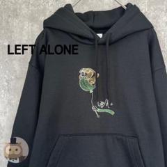パーカー刺繍入り Left alone LEFT ALONE（レフトアローン） 刺繍デザインパーカー メンズ
