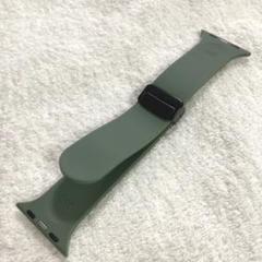Apple Watch バンド マグネット シリコン38mm グリーン　緑色