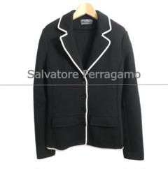【希少】サルヴァトーレフェラガモ テーラードジャケット 黒 レザージャケット 2025年最新】Salvatore Ferragamo テーラードジャケットの人気