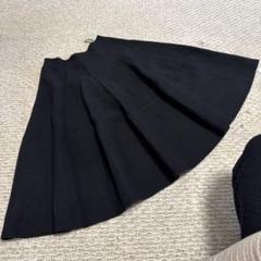 ALEXANDER McQUEEN 黒 リボン付きひざ丈スカート ALEXANDER McQUEEN 黒 リボン付きひざ丈スカート