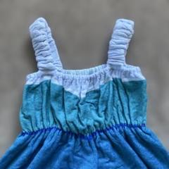 【美品】アナと雪の女王タオルワンピース110サイズ