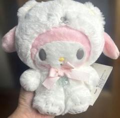 サンリオ❣️激レア　マイメロディ ふわふわスノーデザイン　ぬいぐるみ マイメロディ - サンリオ MPマスコットホルダ ふわふわスノー