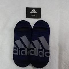 「440円」Jー16adidasブルー メンズソックス「サイズ 24㎝~26㎝」