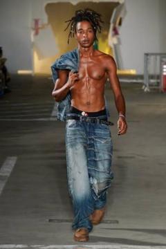 FULLCOUNT KAMIYA Switching Denim Pants