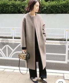 iena ノーカラーコート ラムウールの中古/未使用品 - メルカリ