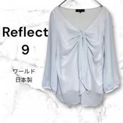 ［リフレクト］ シフォンカットソーブラウス　プルオーバー　通勤　M