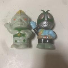 昭和レトロ　富士銀行　ソフビ貯金箱　 仮面ライダー　ミラーマン 昭和レトロ 富士銀行 ソフビ貯金箱 仮面ライダー ミラーマン