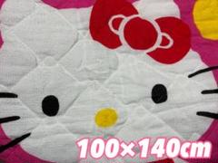 ハローキティ　ジュニア キルトケット パイルケット サイズ100×140cm