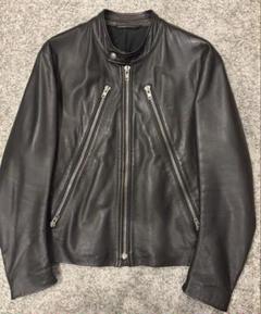 メゾンマルジェラMaisonMargielaシングルライダースジャケット Maison Margiela / メゾン マルジェラ ： 5-ZIP LEATHER JACKET