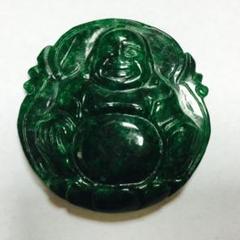 翡翠　ヒスイ　本翡翠　ペンダントトップ　開運　彫刻　風水　ルース　七福神