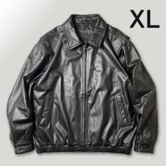 希少】ST. JOHN'S BAY レザージャケット ブラック 短丈XL