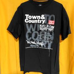 Town & Country サーフィン Tシャツ ブラック　Мサイズ