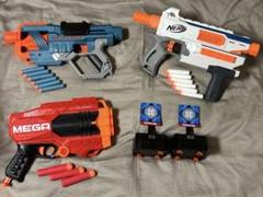 ナーフ3種　スポンジ弾2種　ターゲットボード　的　まとめ売り ナーフ スポンジ銃 おもちゃ ターゲット セット売り まとめ売り